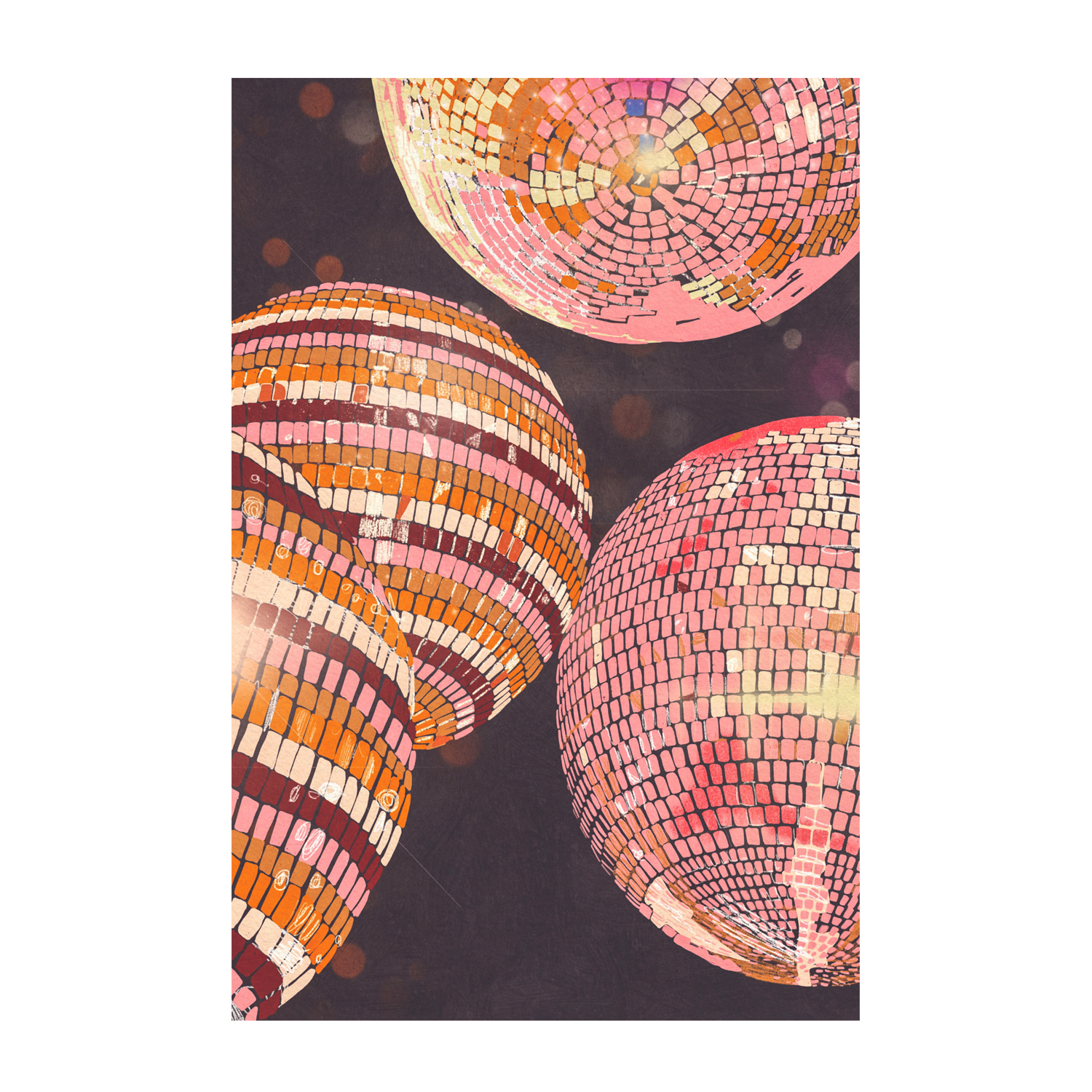 wall-art-print-canvas-poster-framed-Disco Balls , By Gigi Rosado-GIOIA-WALL-ART