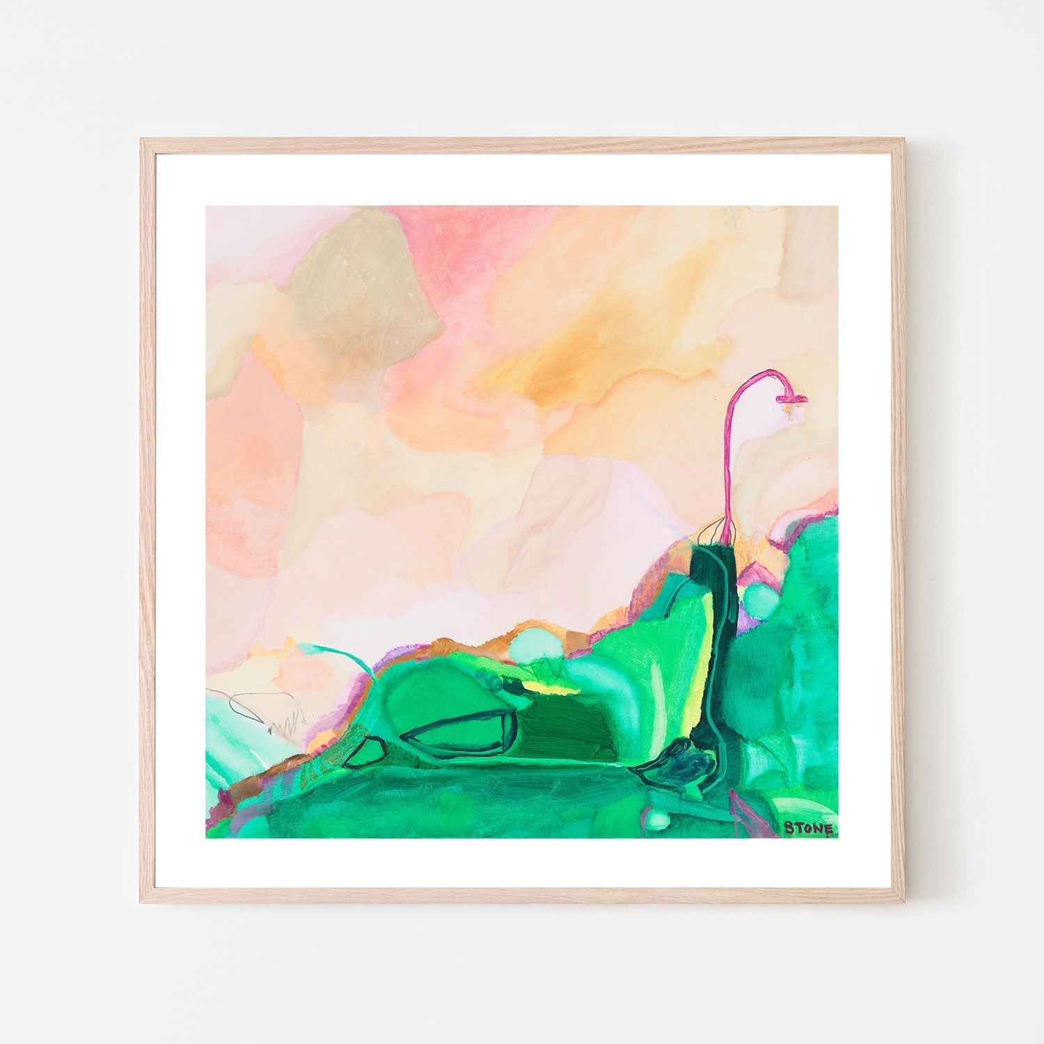 wall-art-print-canvas-poster-framed-Dreamy Green , By Belinda Stone-GIOIA-WALL-ART