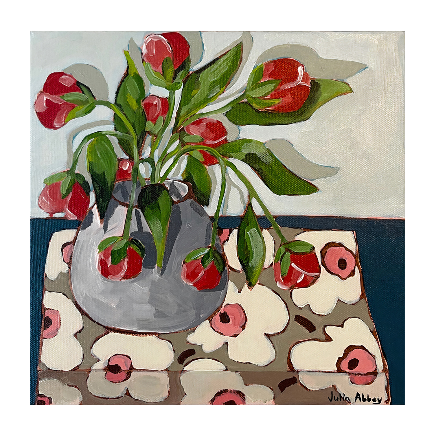 wall-art-print-canvas-poster-framed-Droppy Tulips , By Julia Abbey-1