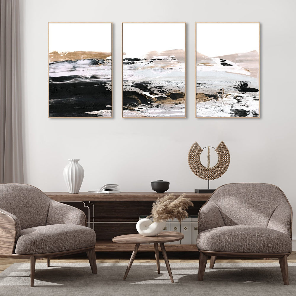 wall-art-print-canvas-poster-framed-Dune, Set Of 3 , By Dan Hobday-by-Dan Hobday-Gioia Wall Art