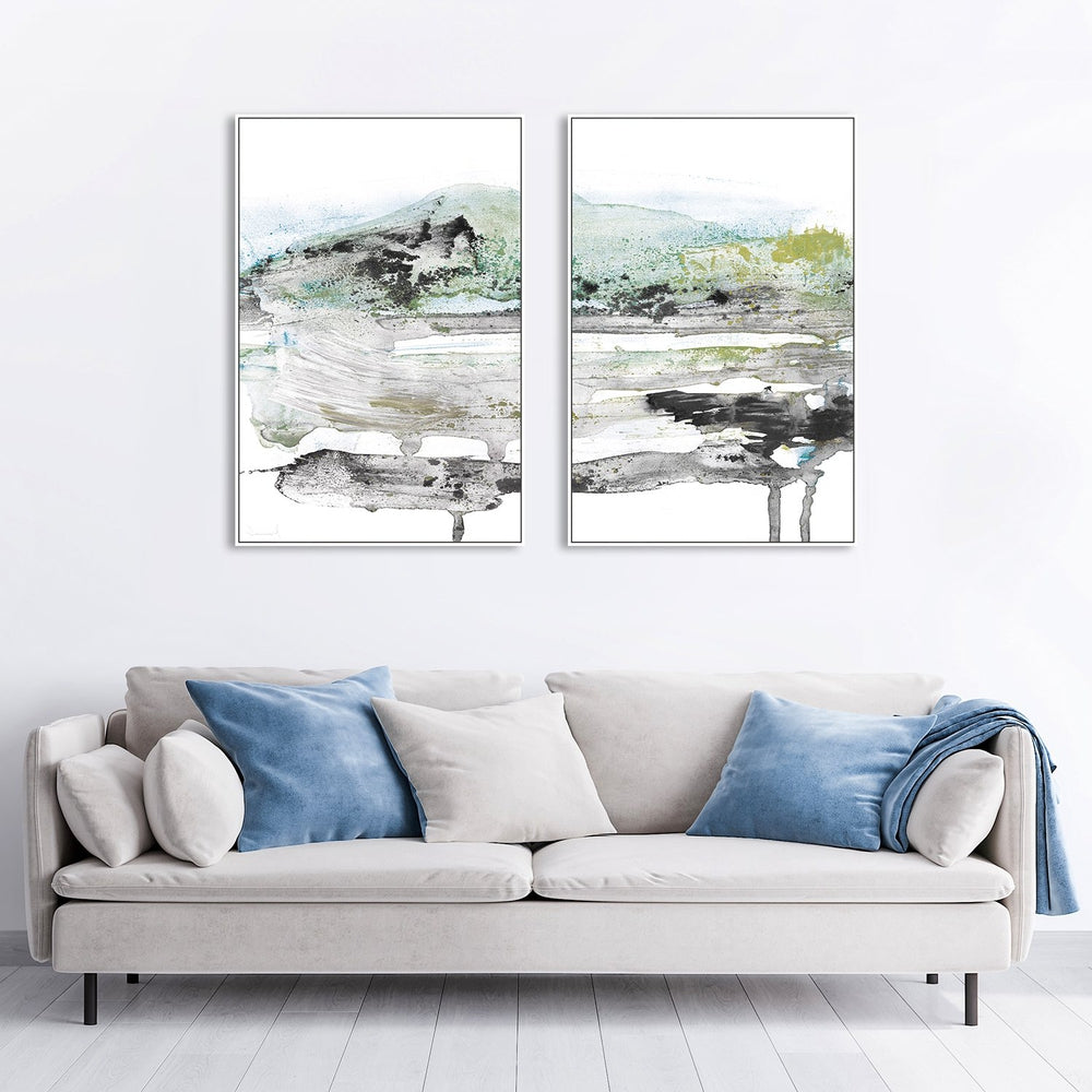 wall-art-print-canvas-poster-framed-Dusk Land, Set Of 2 , By Dan Hobday-by-Dan Hobday-Gioia Wall Art