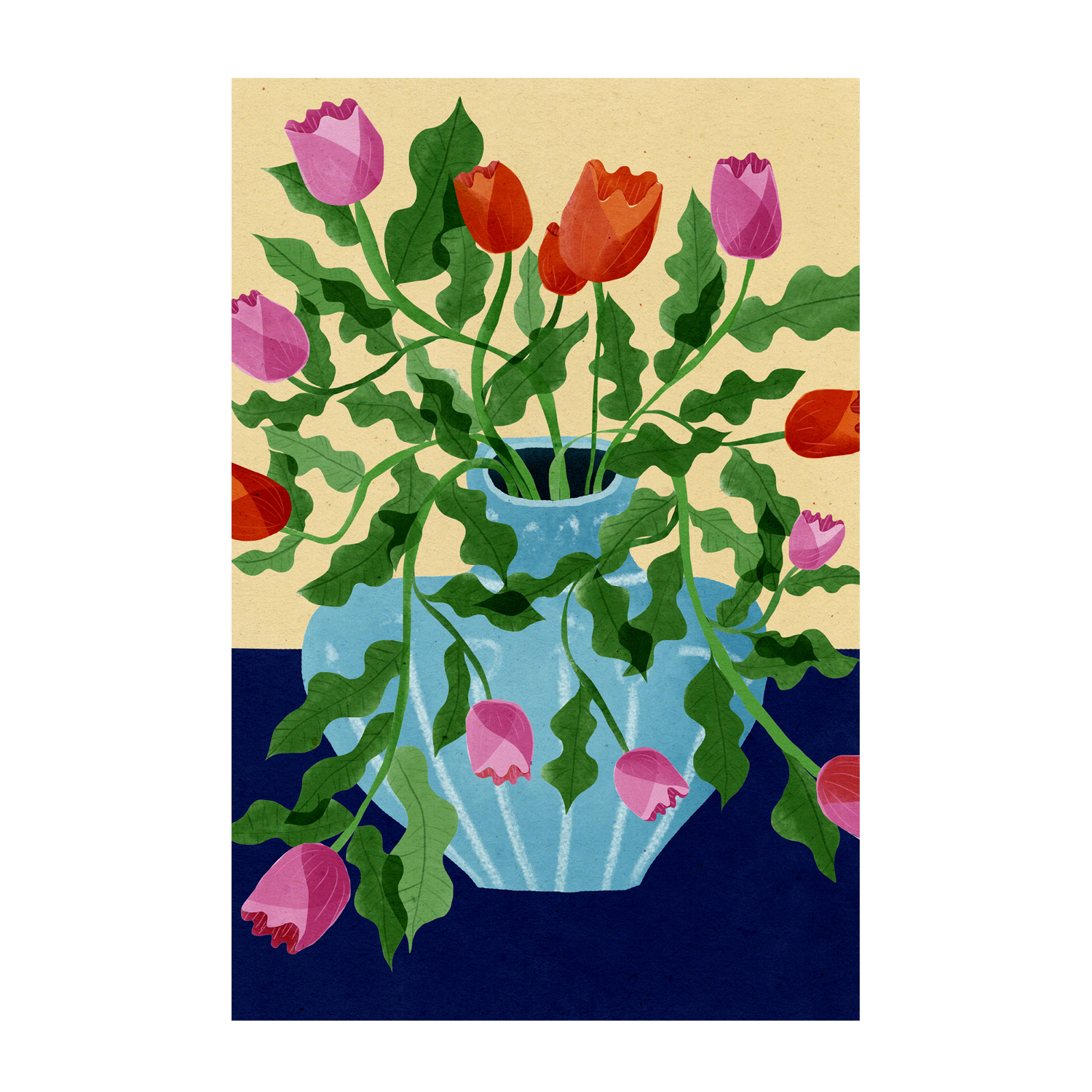 wall-art-print-canvas-poster-framed-Dutch Tulips , By Eva Halfers-1