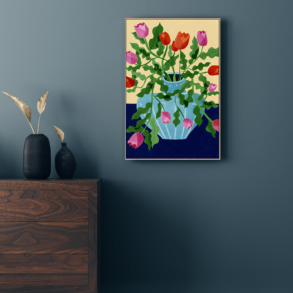 wall-art-print-canvas-poster-framed-Dutch Tulips , By Eva Halfers-2