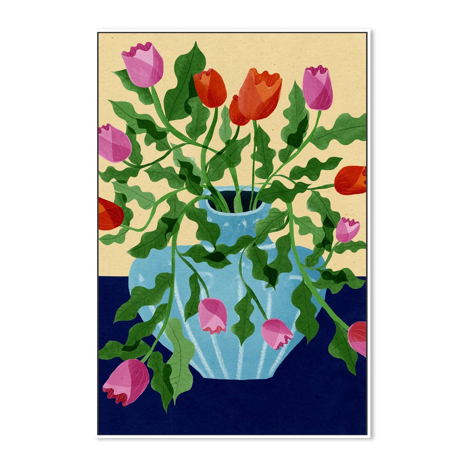 wall-art-print-canvas-poster-framed-Dutch Tulips , By Eva Halfers-5