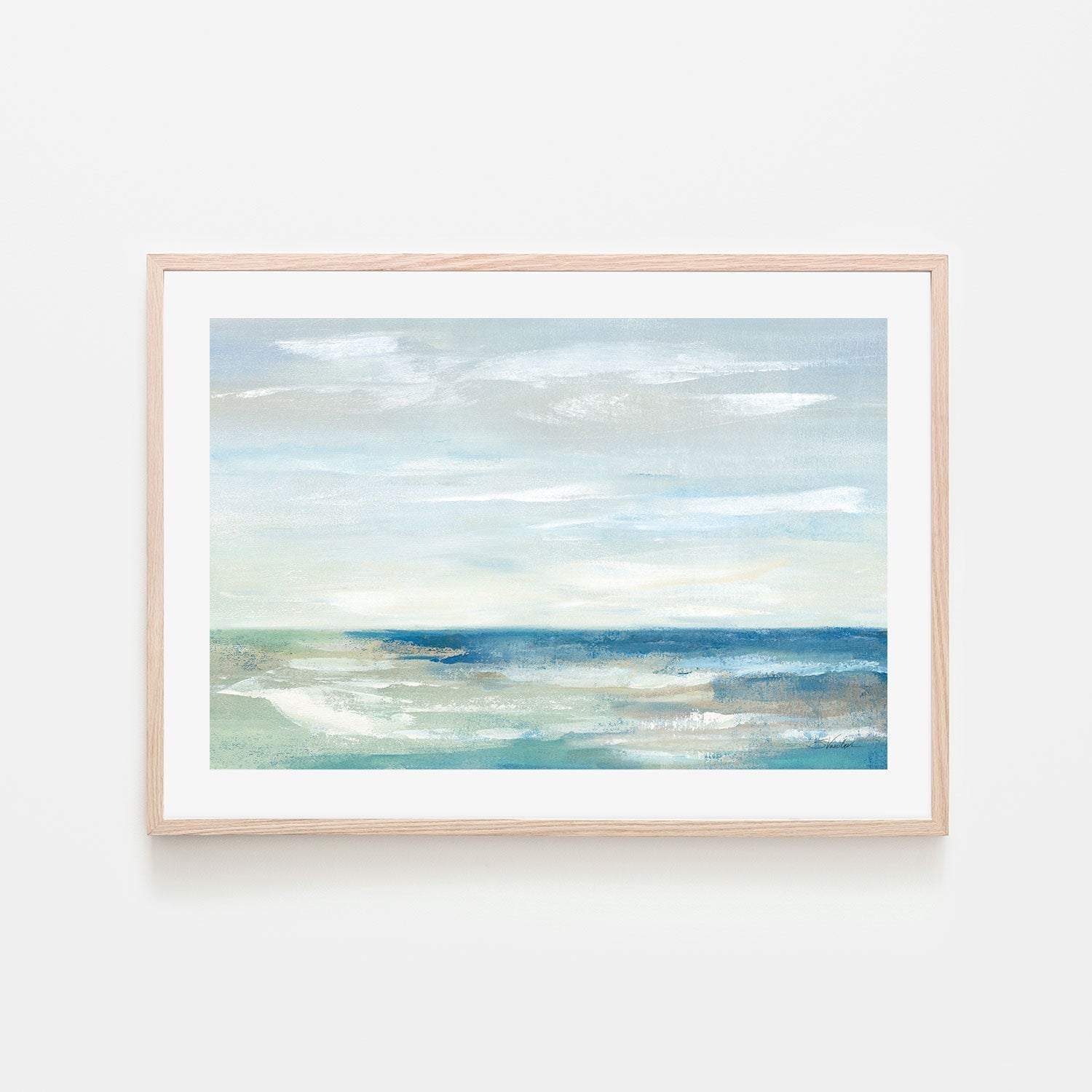 wall-art-print-canvas-poster-framed-Early Morning Waves, Style C-by-Silvia Vassileva-Gioia Wall Art