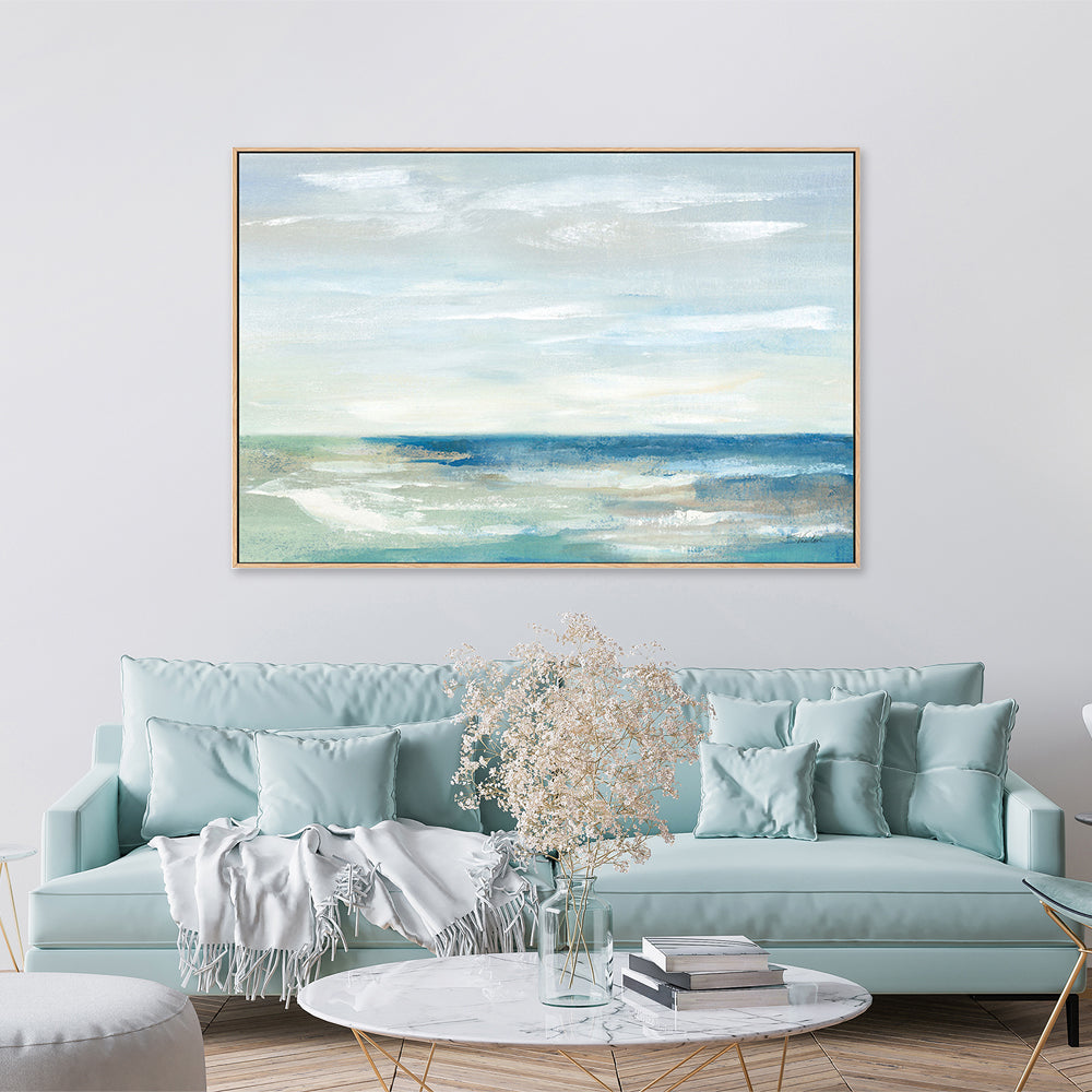 wall-art-print-canvas-poster-framed-Early Morning Waves, Style C-by-Silvia Vassileva-Gioia Wall Art