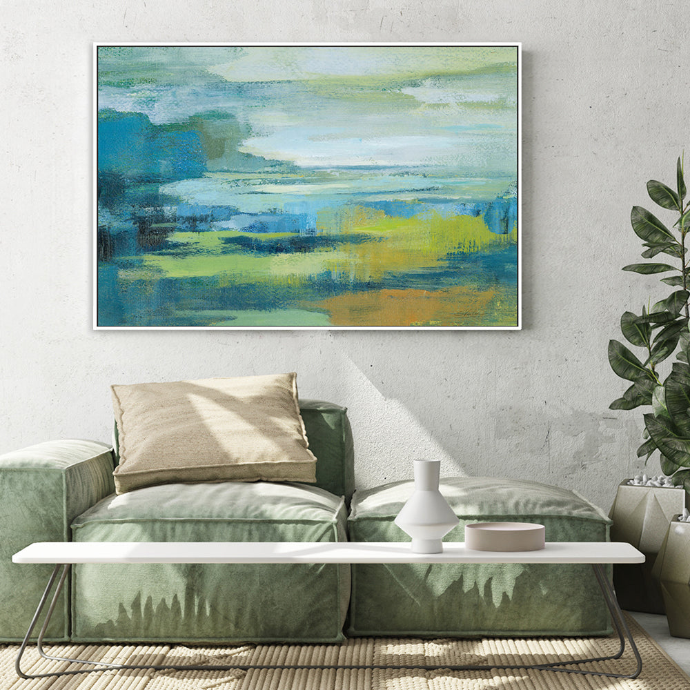 wall-art-print-canvas-poster-framed-Early Spring Lake-by-Silvia Vassileva-Gioia Wall Art