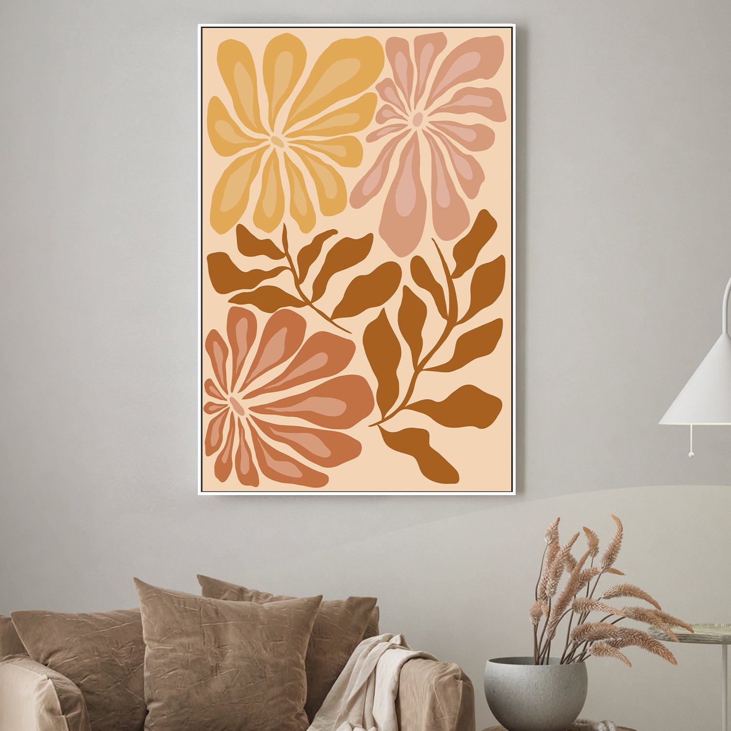 wall-art-print-canvas-poster-framed-Earthy Elegance , By Miho Art Studio-2