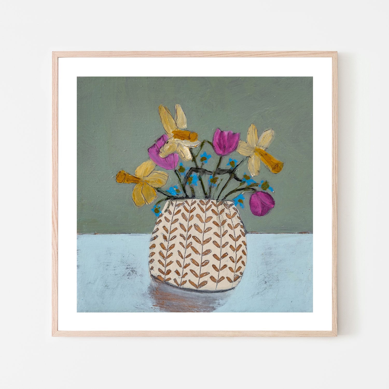 wall-art-print-canvas-poster-framed-Easter Flowers , By Louise O'hara-6