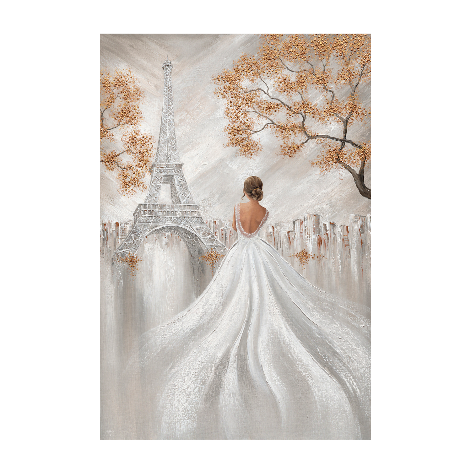 wall-art-print-canvas-poster-framed-Eiffel Elegance , By Isabella Karolewicz-1