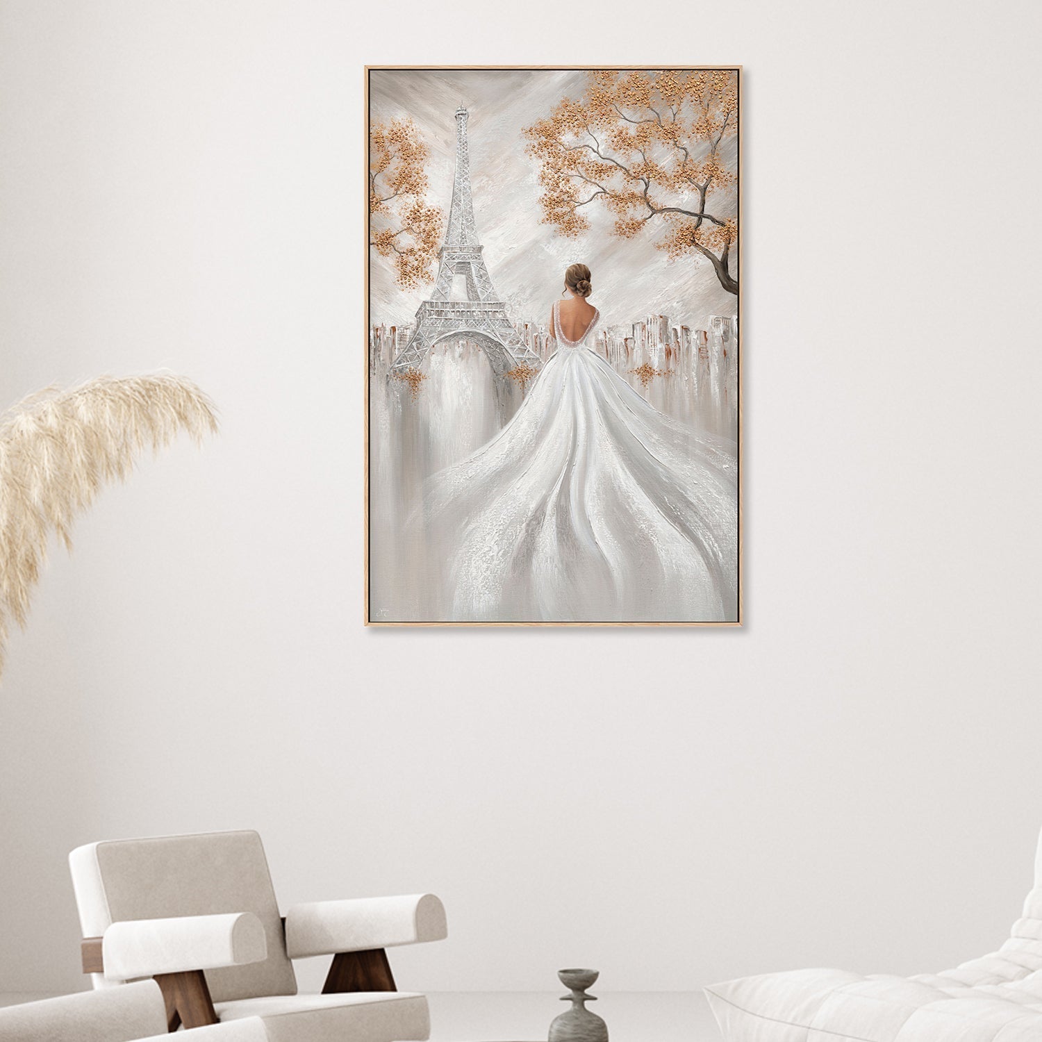 wall-art-print-canvas-poster-framed-Eiffel Elegance , By Isabella Karolewicz-2