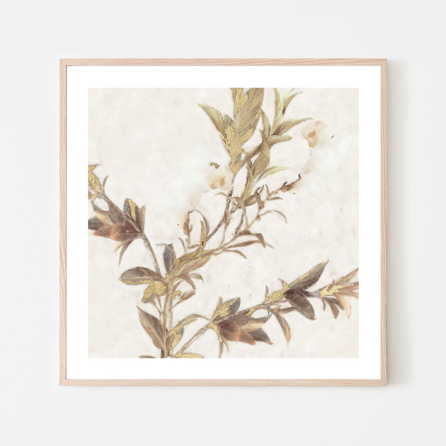 wall-art-print-canvas-poster-framed-Elegant Leaves, Style A , By Nina Blue-6