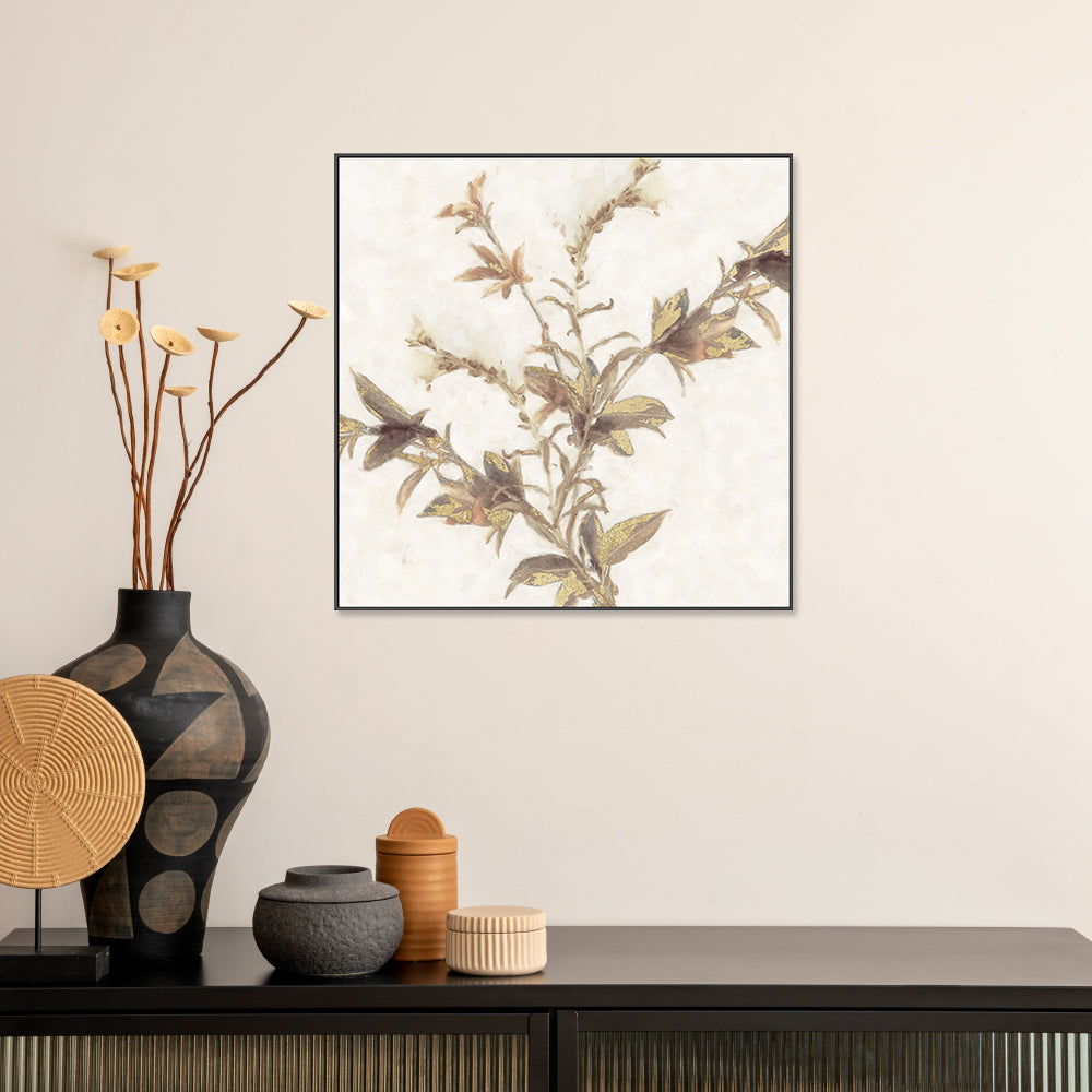 wall-art-print-canvas-poster-framed-Elegant Leaves, Style B , By Nina Blue-2