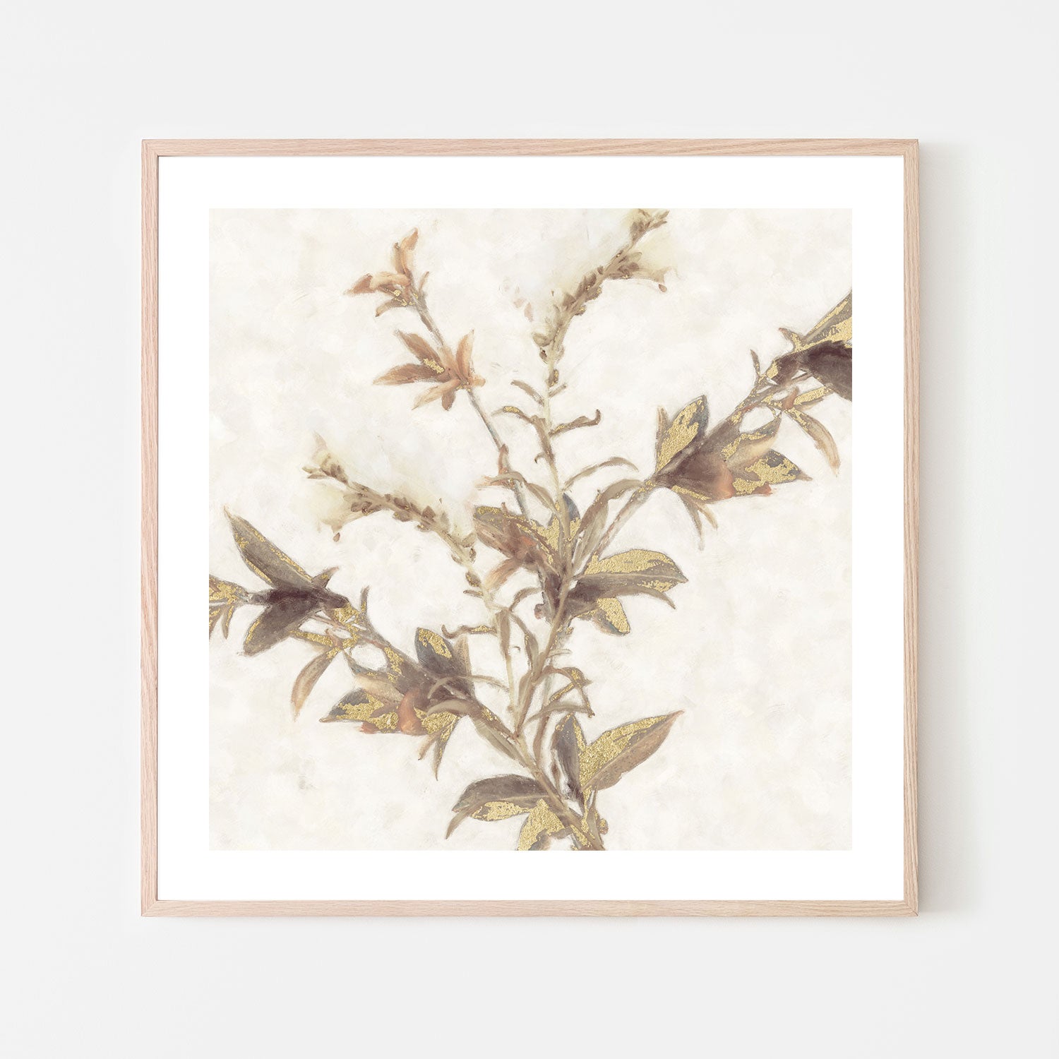 wall-art-print-canvas-poster-framed-Elegant Leaves, Style B , By Nina Blue-6