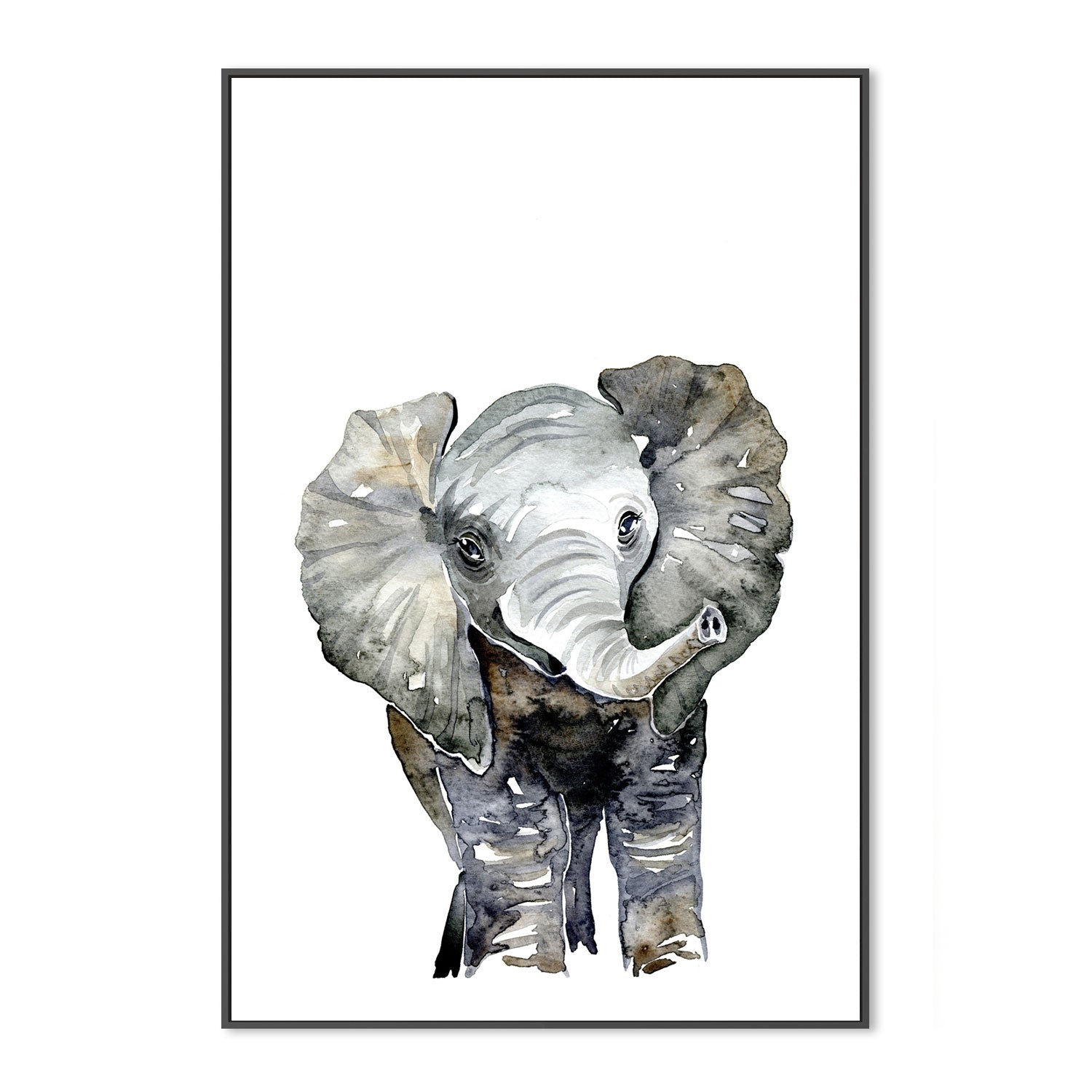 wall-art-print-canvas-poster-framed-Elephant , By Jessie Mitchelson-GIOIA-WALL-ART