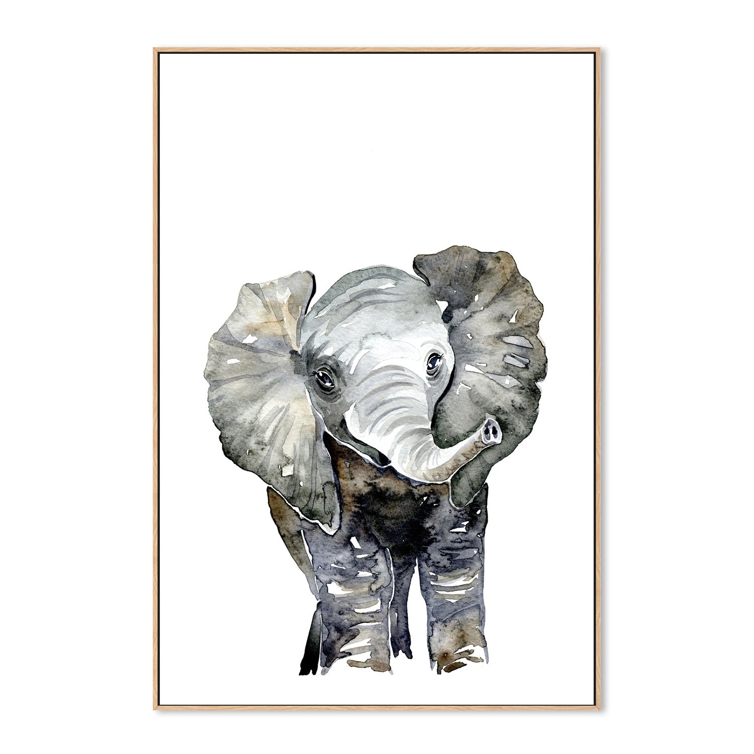 wall-art-print-canvas-poster-framed-Elephant , By Jessie Mitchelson-GIOIA-WALL-ART