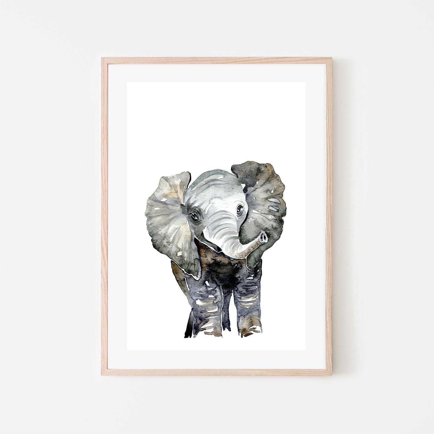 wall-art-print-canvas-poster-framed-Elephant , By Jessie Mitchelson-GIOIA-WALL-ART