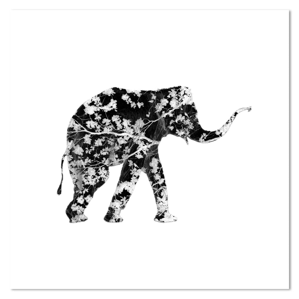 wall-art-print-canvas-poster-framed-Elephant Tree, Style A-by-Danushka Abeygoda-Gioia Wall Art