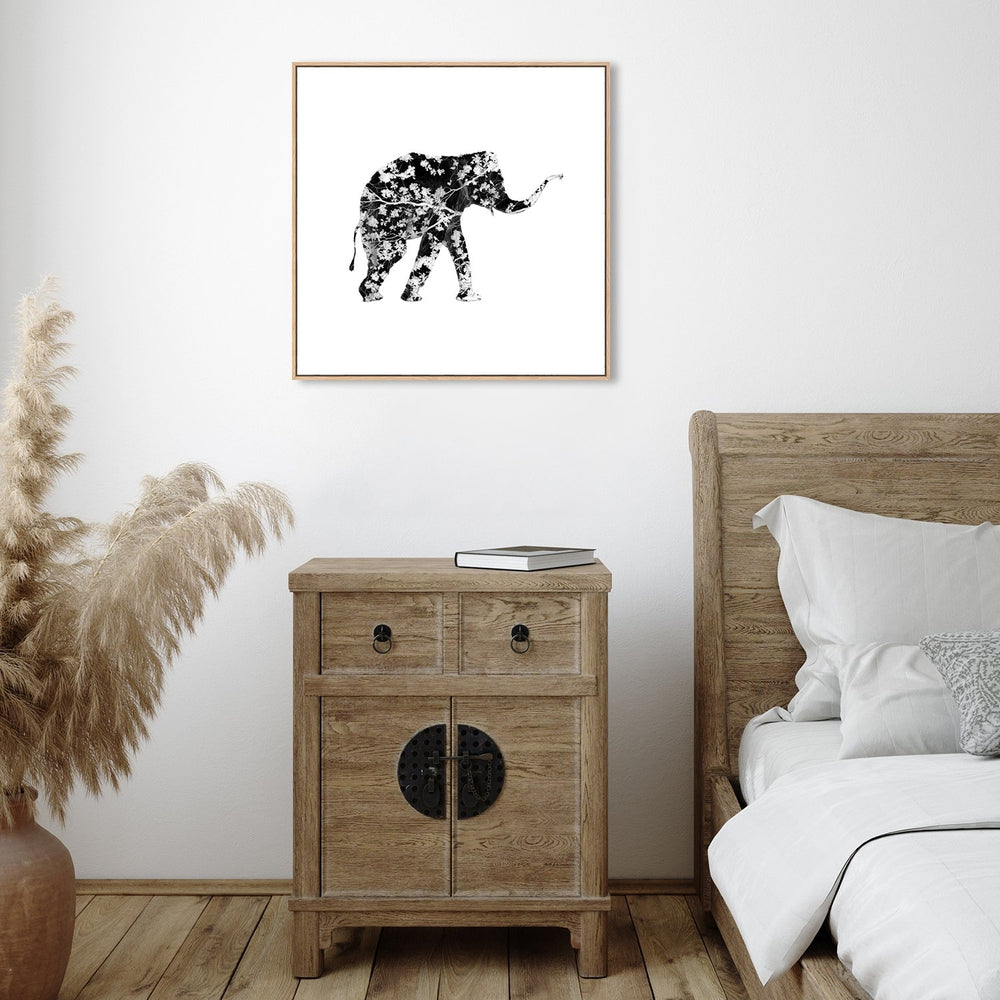 wall-art-print-canvas-poster-framed-Elephant Tree, Style A-by-Danushka Abeygoda-Gioia Wall Art