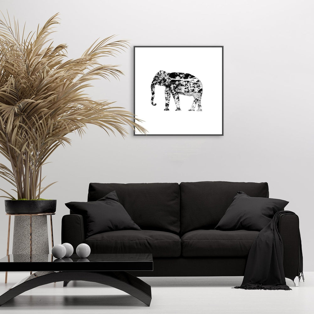 wall-art-print-canvas-poster-framed-Elephant Tree, Style B-by-Danushka Abeygoda-Gioia Wall Art