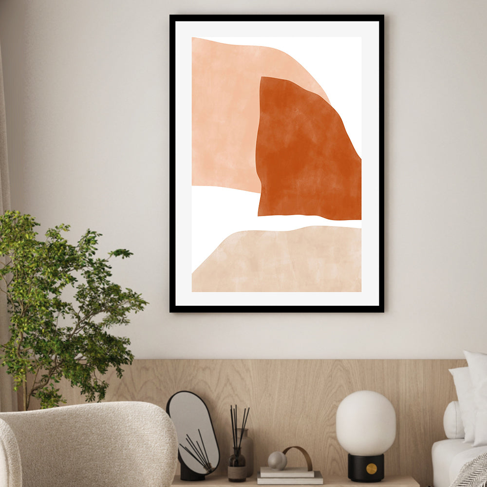 wall-art-print-canvas-poster-framed-Ember Contours, Style A , By Elena Ristova-GIOIA-WALL-ART