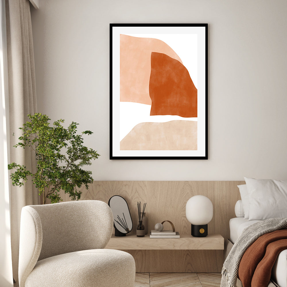 wall-art-print-canvas-poster-framed-Ember Contours, Style A , By Elena Ristova-GIOIA-WALL-ART