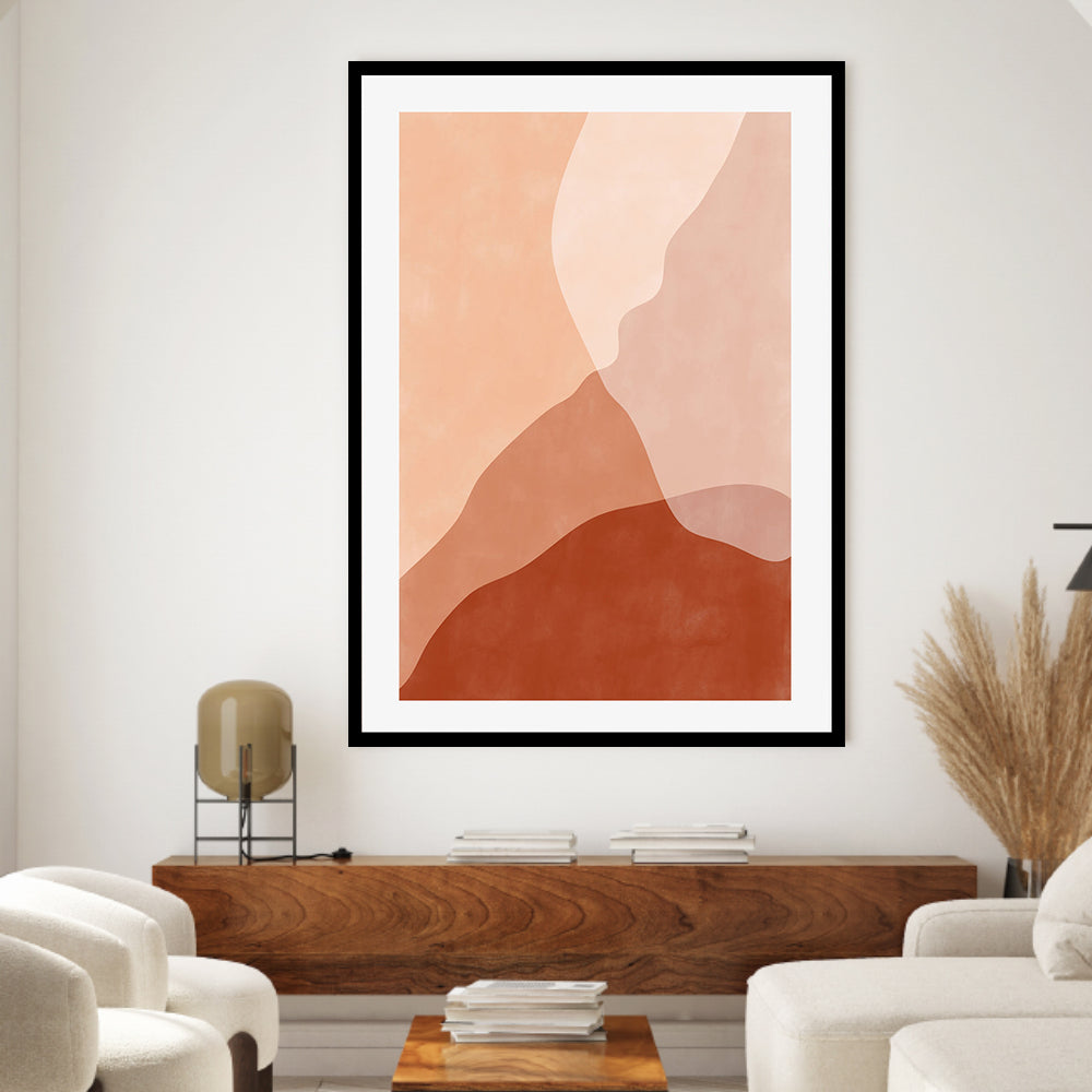 wall-art-print-canvas-poster-framed-Ember Contours, Style C , By Elena Ristova-GIOIA-WALL-ART