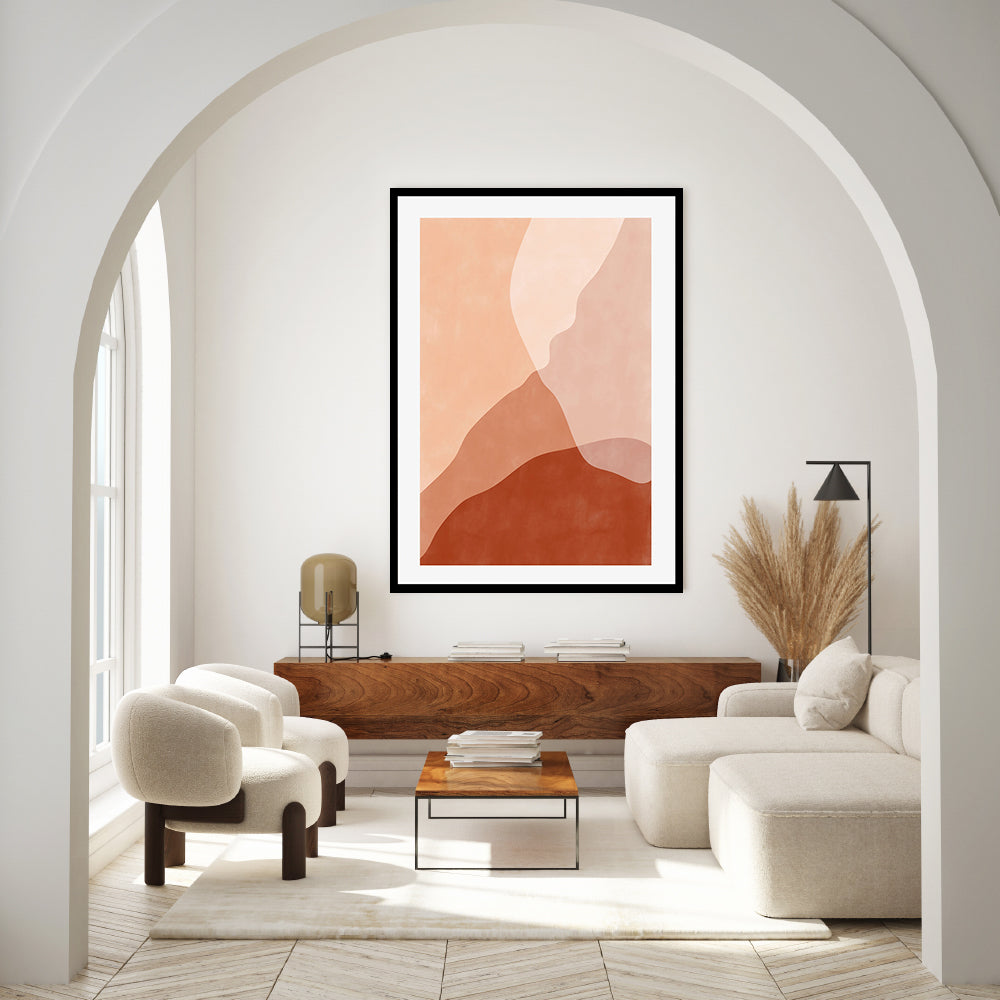 wall-art-print-canvas-poster-framed-Ember Contours, Style C , By Elena Ristova-GIOIA-WALL-ART