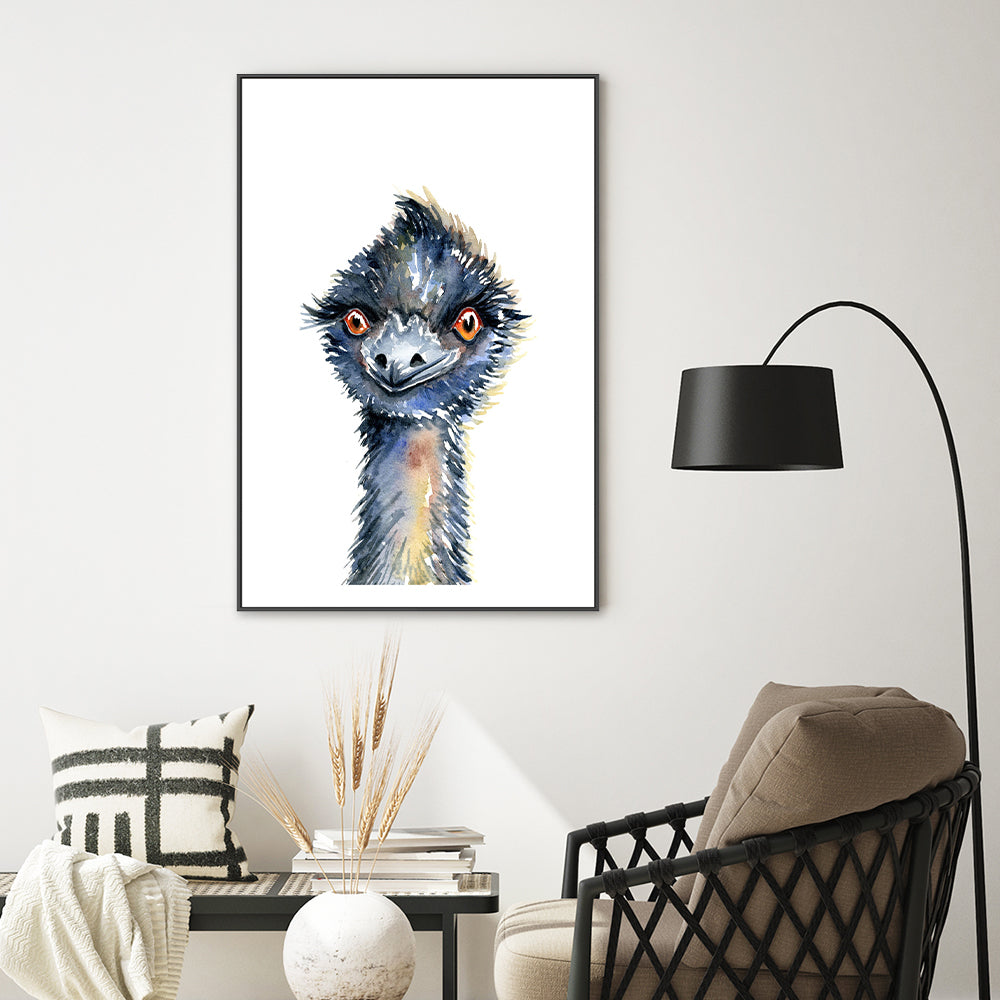 wall-art-print-canvas-poster-framed-Emu , By Jessie Mitchelson-GIOIA-WALL-ART