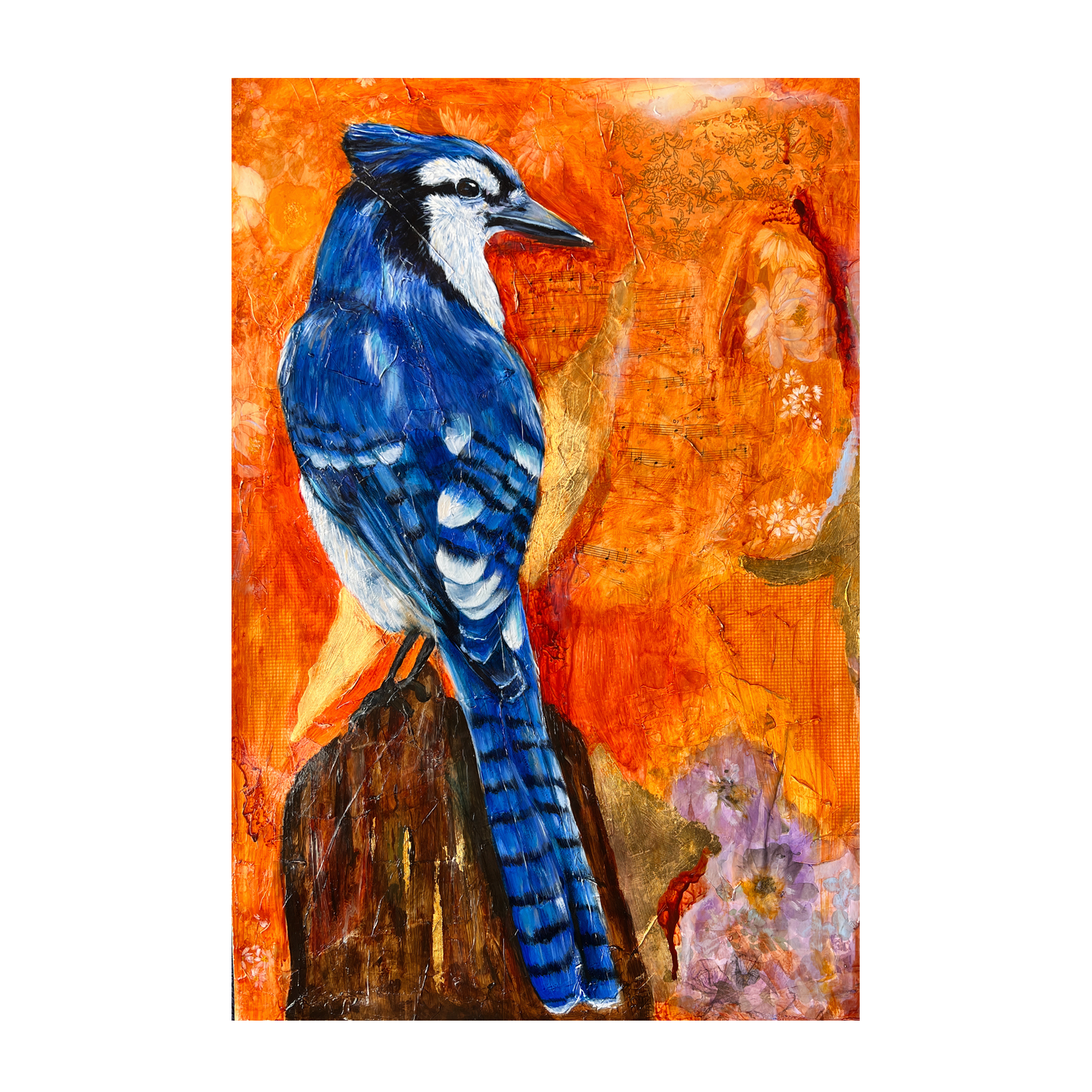 wall-art-print-canvas-poster-framed-Enchanted Blue Jays Aura , By Emily Birdsey-1