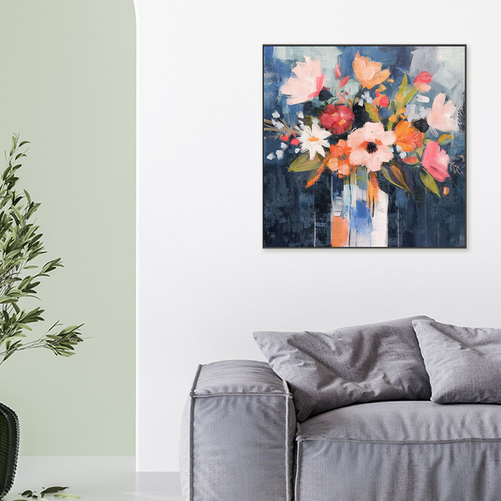 wall-art-print-canvas-poster-framed-Enchanted Florals, Style A , By Nina Blue-2