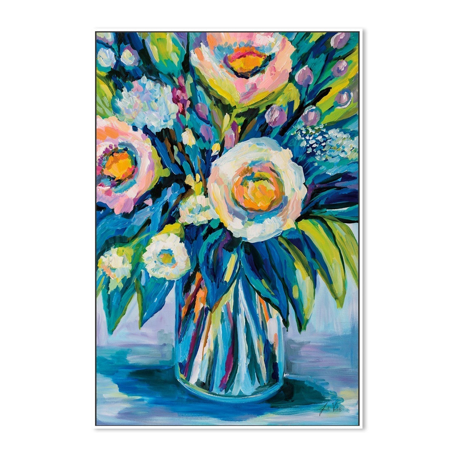 wall-art-print-canvas-poster-framed-End of Summer Bouquet-by-Jeanette Vertentes-Gioia Wall Art