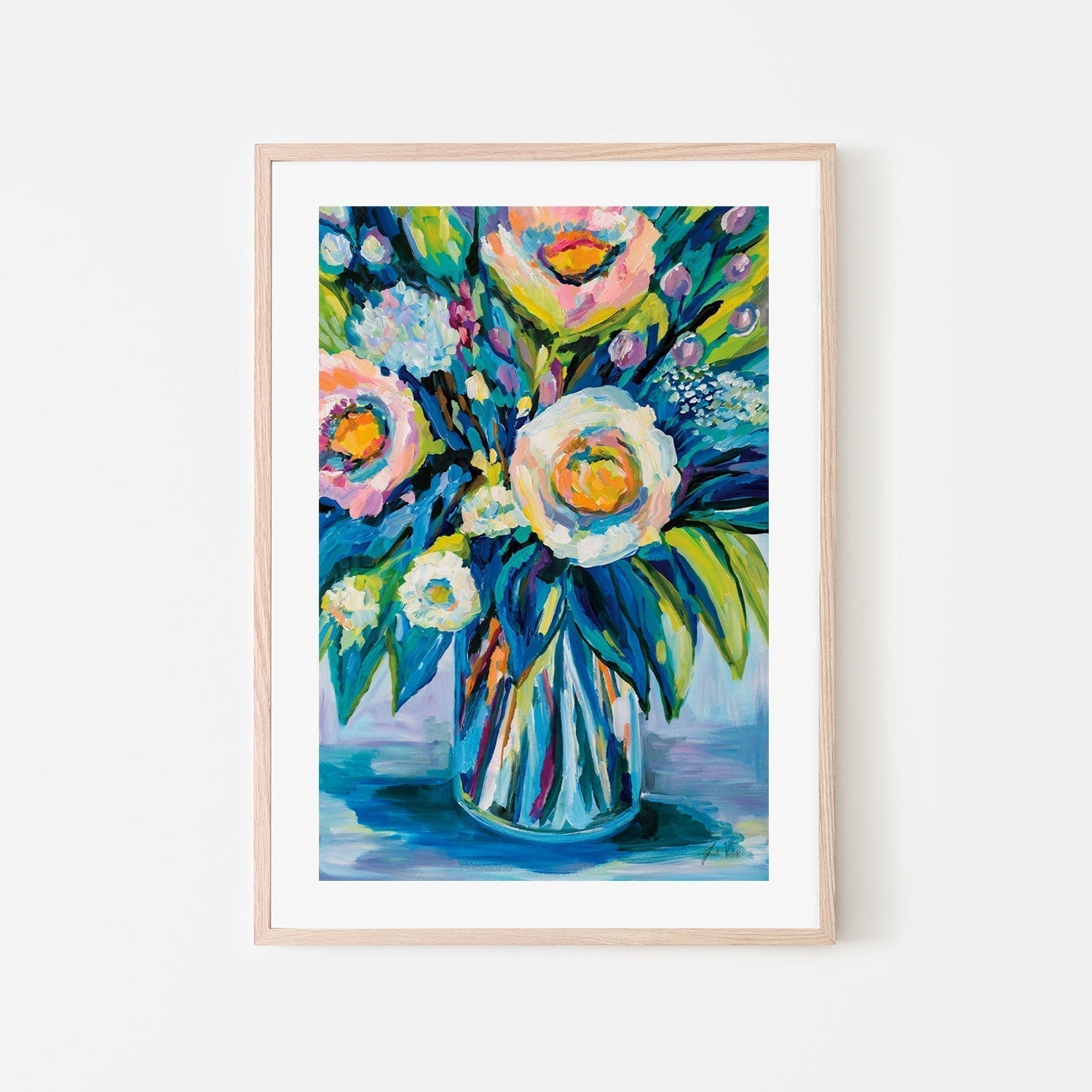 wall-art-print-canvas-poster-framed-End of Summer Bouquet-by-Jeanette Vertentes-Gioia Wall Art