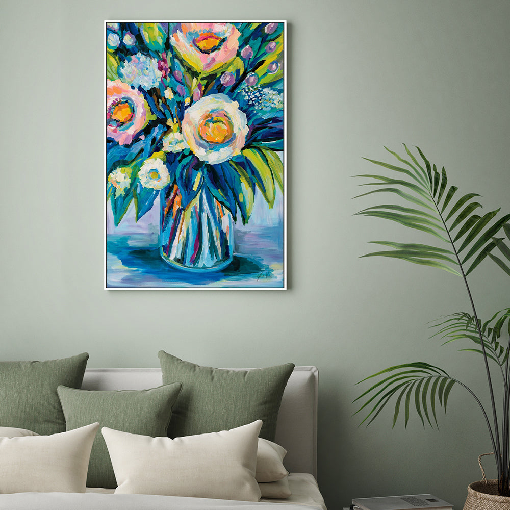 wall-art-print-canvas-poster-framed-End of Summer Bouquet-by-Jeanette Vertentes-Gioia Wall Art