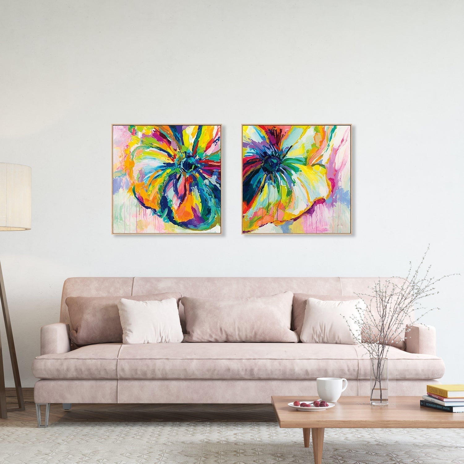 wall-art-print-canvas-poster-framed-Engaging Winsome, Set of 2-by-Jeanette Vertentes-Gioia Wall Art