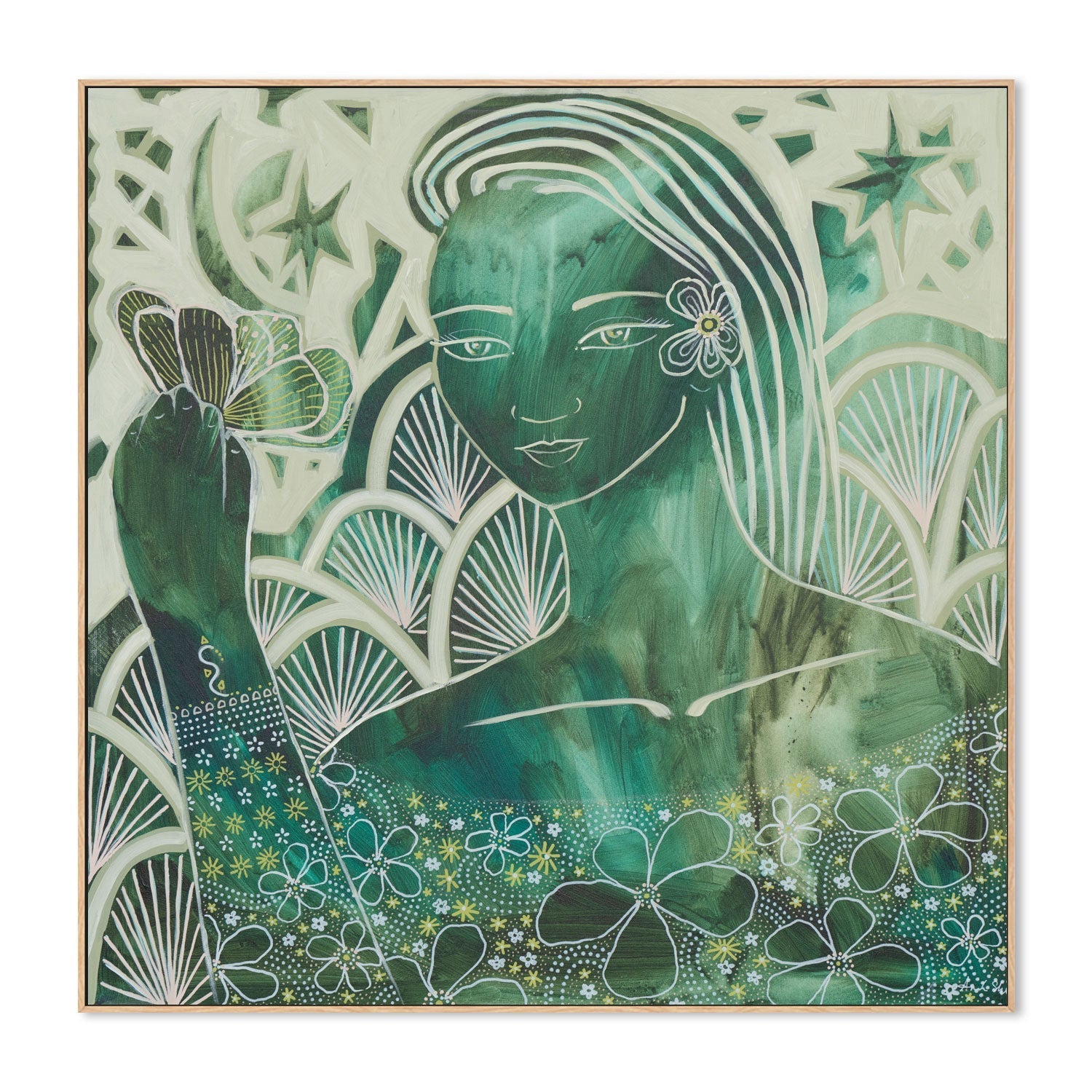 wall-art-print-canvas-poster-framed-Essence Of Joy, Malachite , By Amanda Skye-4