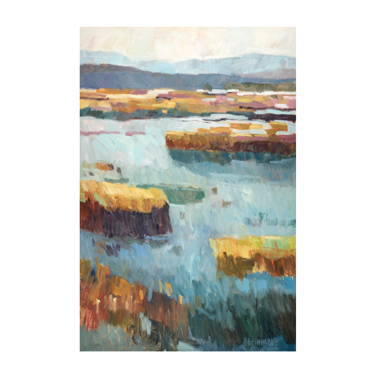 wall-art-print-canvas-poster-framed-Estuary Harmony , By Liana Steinmetz-1