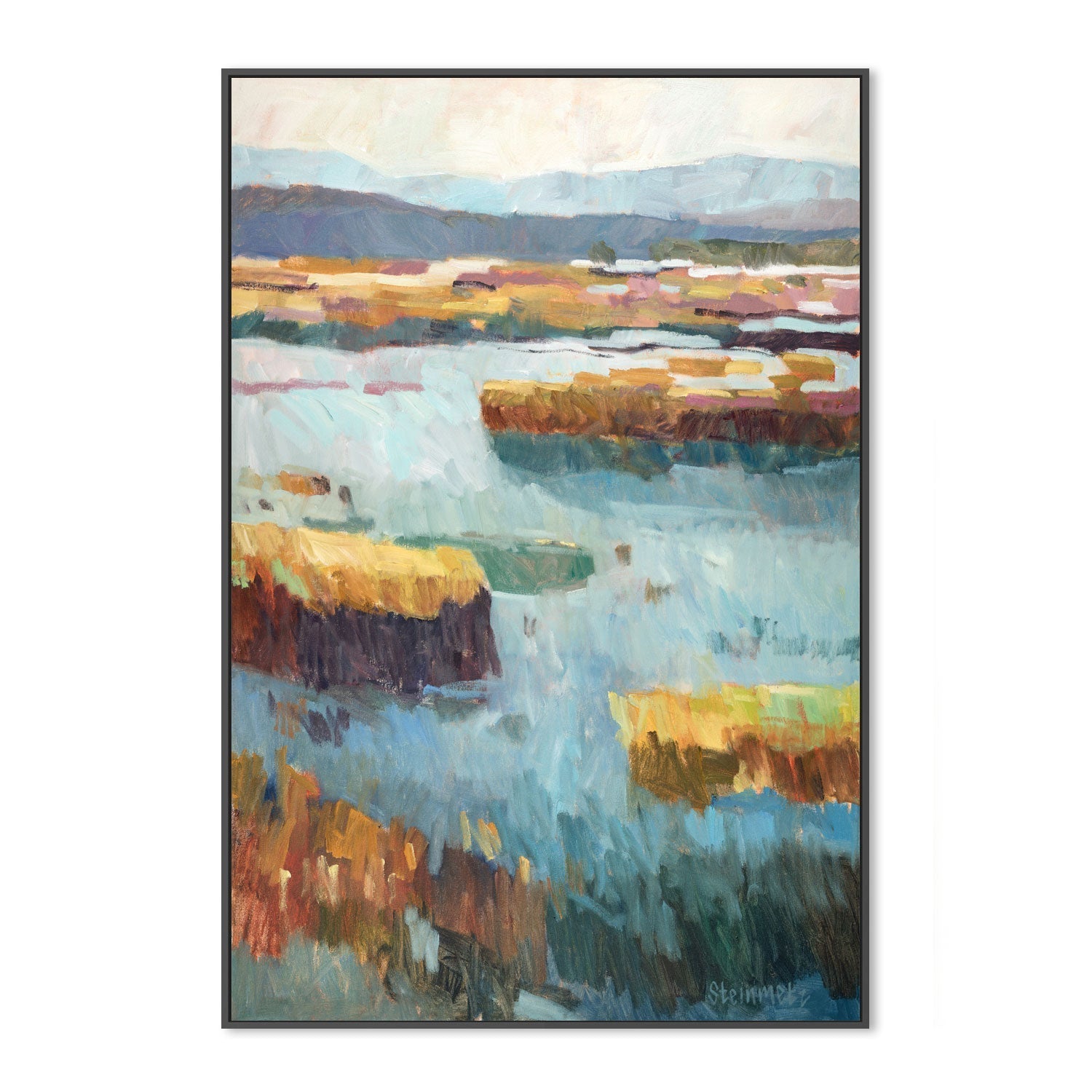 wall-art-print-canvas-poster-framed-Estuary Harmony , By Liana Steinmetz-3