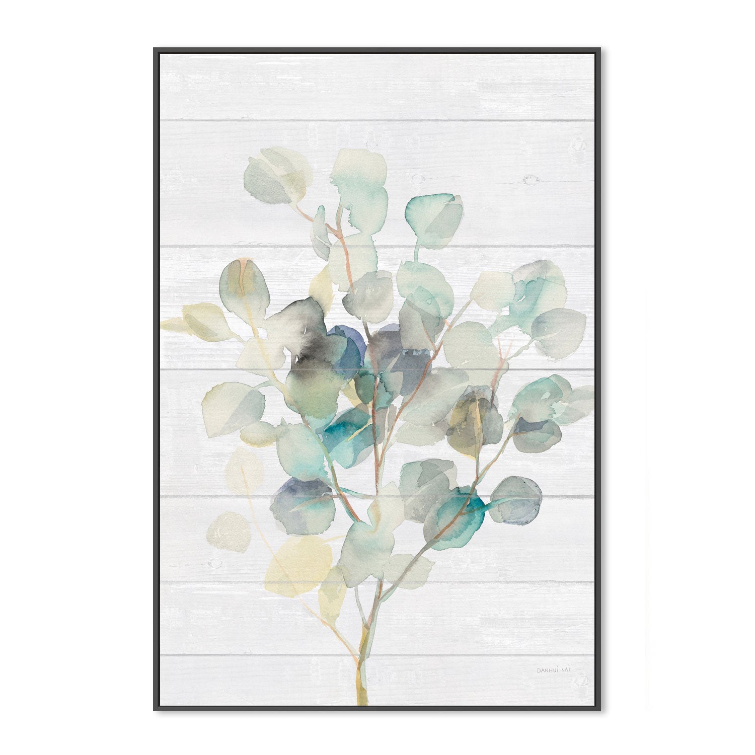 wall-art-print-canvas-poster-framed-Eucalyptus on Shiplap , By Danhui Nai-3