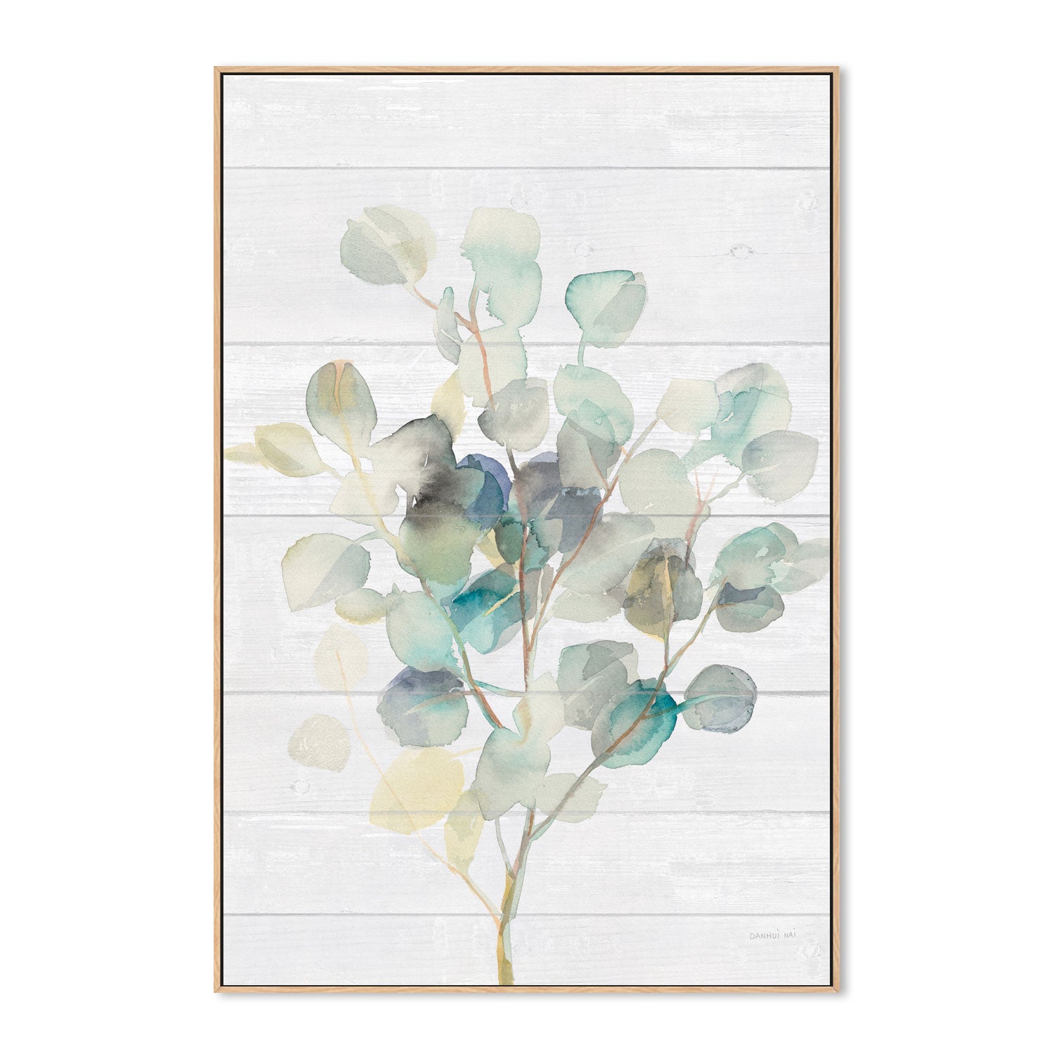 wall-art-print-canvas-poster-framed-Eucalyptus on Shiplap , By Danhui Nai-4