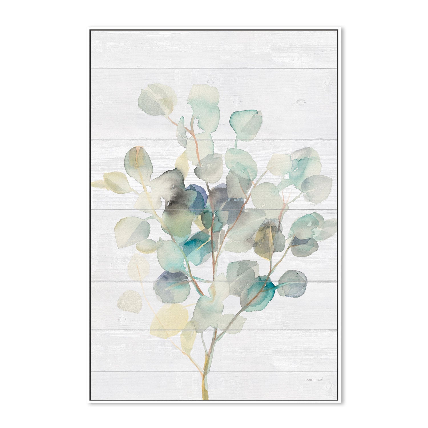 wall-art-print-canvas-poster-framed-Eucalyptus on Shiplap , By Danhui Nai-5