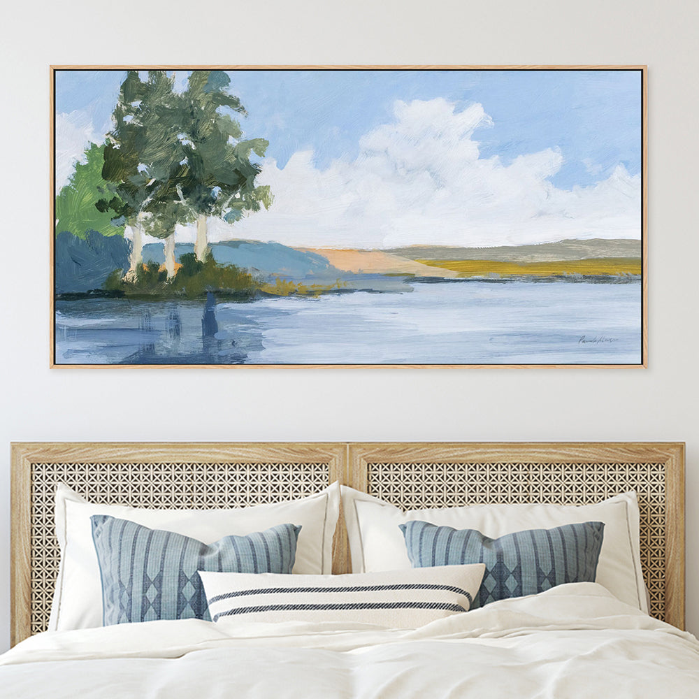 wall-art-print-canvas-poster-framed-Eucalyptus on the River-by-Pamela Munger-Gioia Wall Art