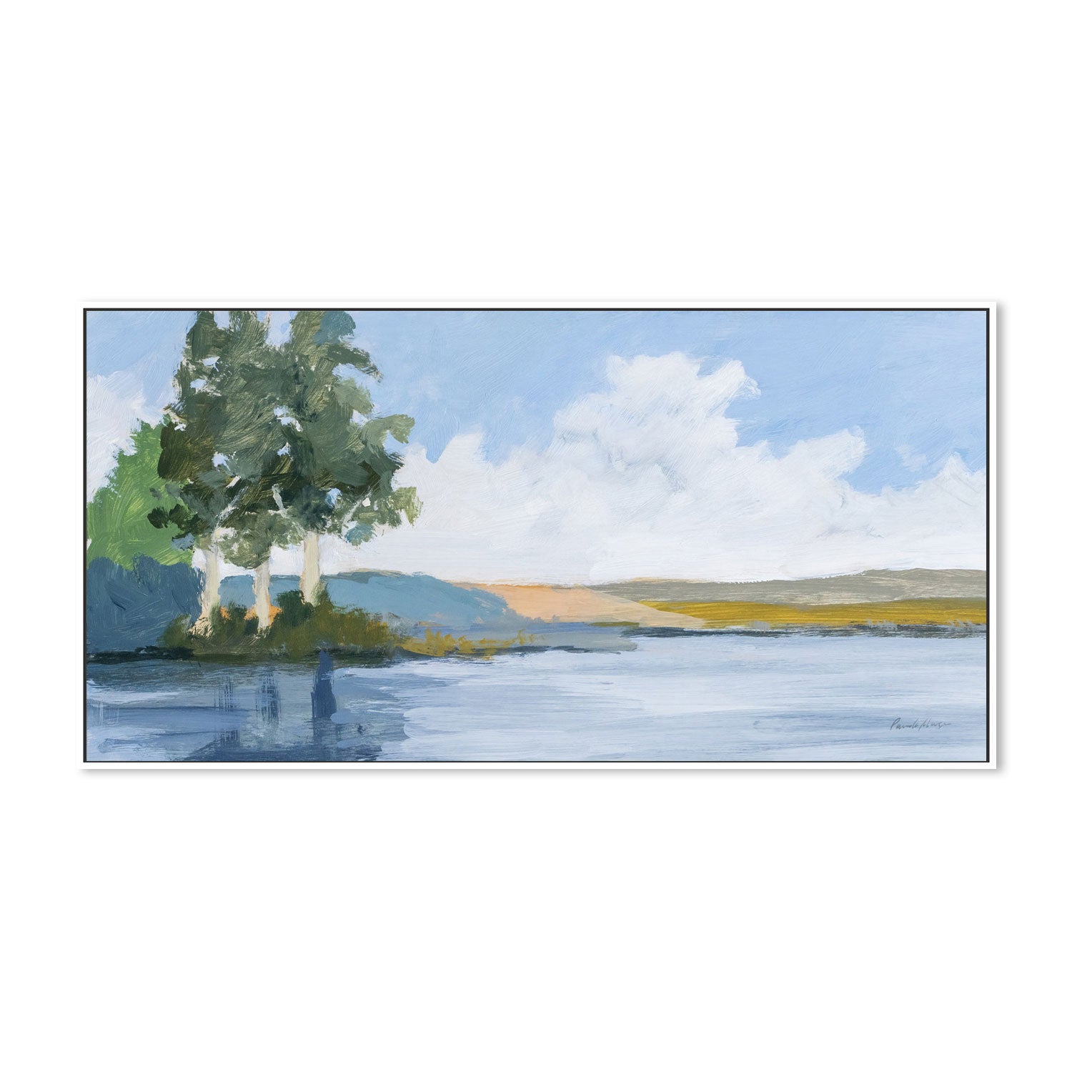 wall-art-print-canvas-poster-framed-Eucalyptus on the River-by-Pamela Munger-Gioia Wall Art