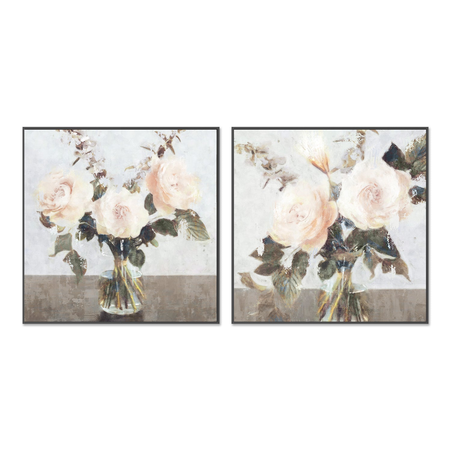 wall-art-print-canvas-poster-framed-Euphoria Bouquet, Style A & B, Set of 2 , By Nina Blue-3