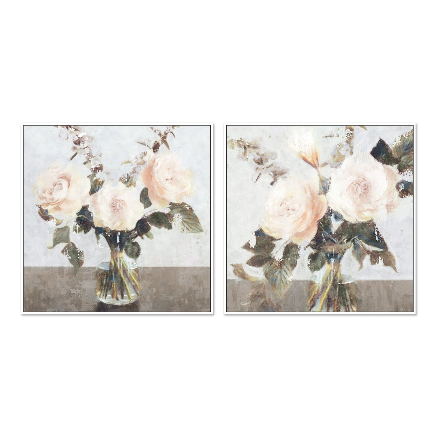 wall-art-print-canvas-poster-framed-Euphoria Bouquet, Style A & B, Set of 2 , By Nina Blue-5