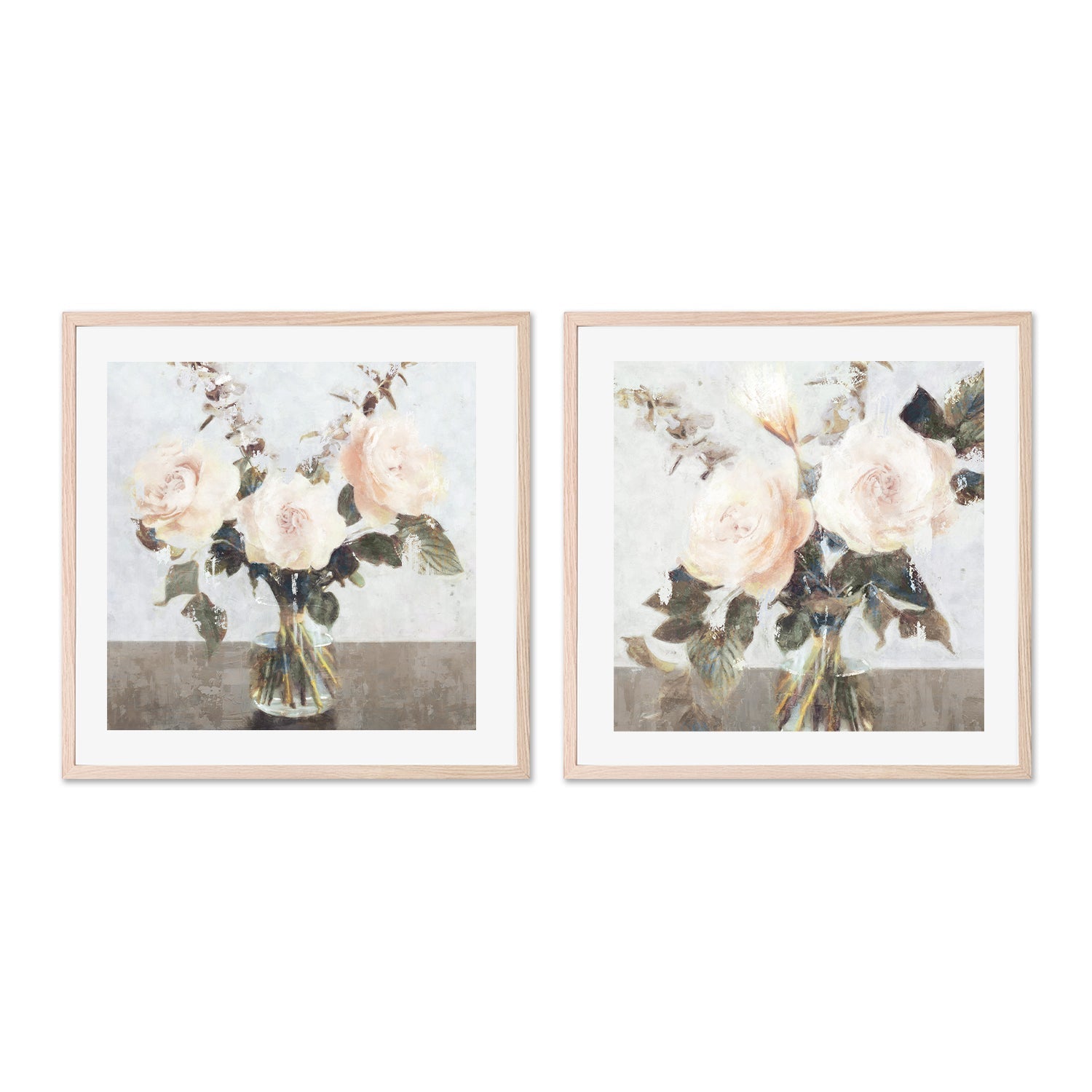 wall-art-print-canvas-poster-framed-Euphoria Bouquet, Style A & B, Set of 2 , By Nina Blue-6