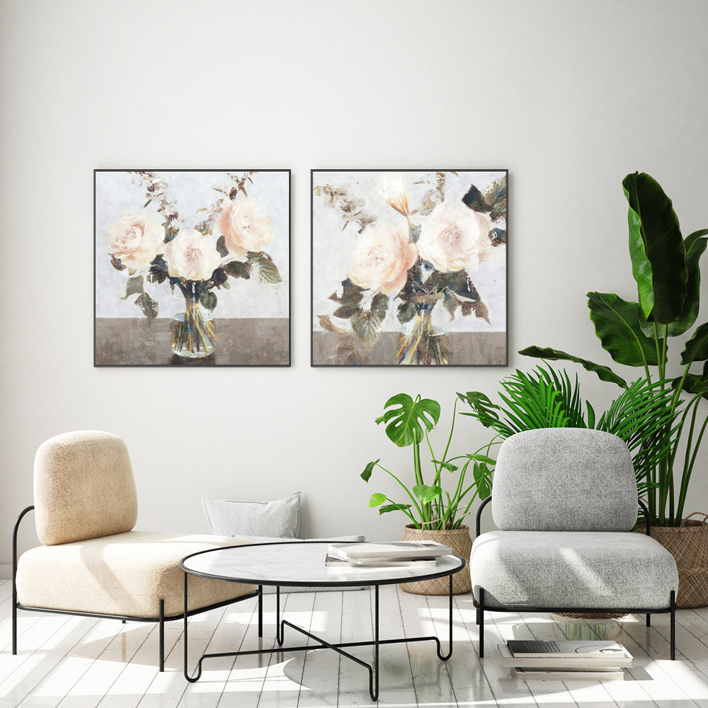 wall-art-print-canvas-poster-framed-Euphoria Bouquet, Style A & B, Set of 2 , By Nina Blue-7