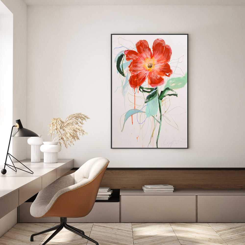 wall-art-print-canvas-poster-framed-European Peony , By Leigh Viner-7