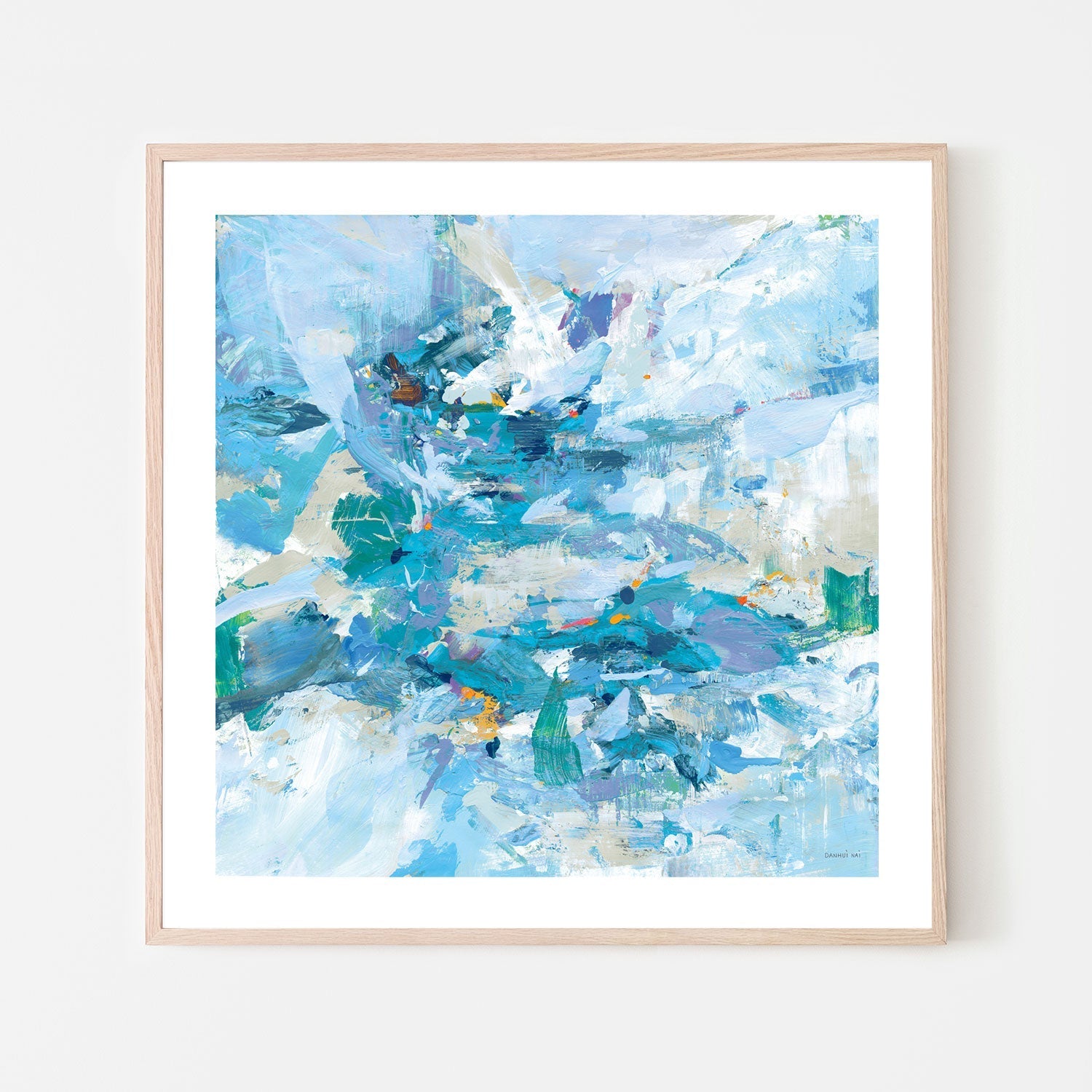 wall-art-print-canvas-poster-framed-Exuding Summer Blue , By Danhui Nai-6