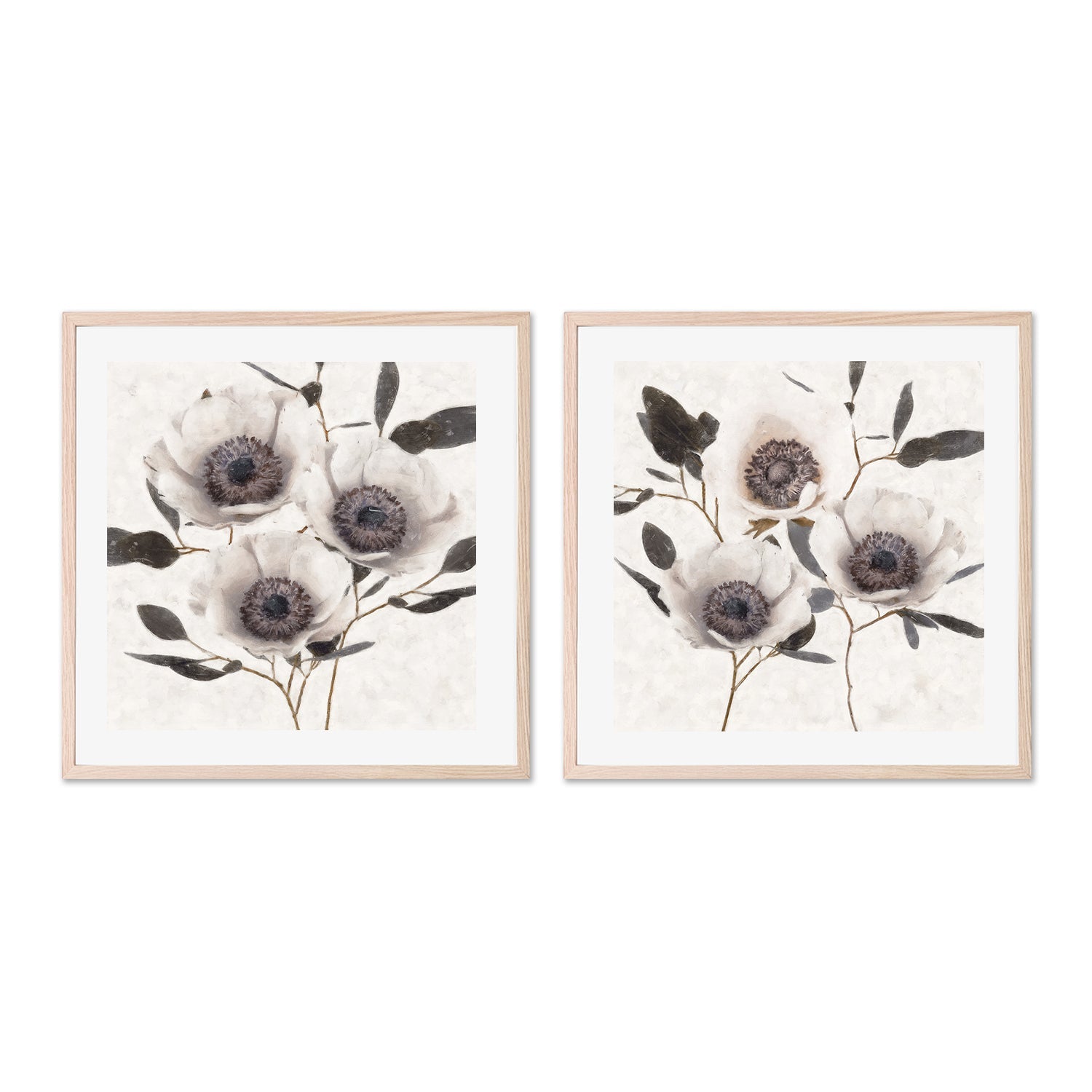 wall-art-print-canvas-poster-framed-Fable Anemone, Style A & B, Set of 2 , By Nina Blue-6